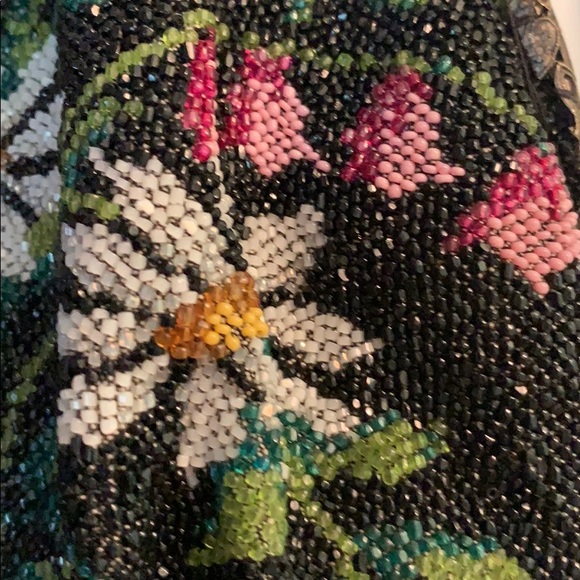 Bags French Vintage Hand Beaded Flower Bag Poshmark